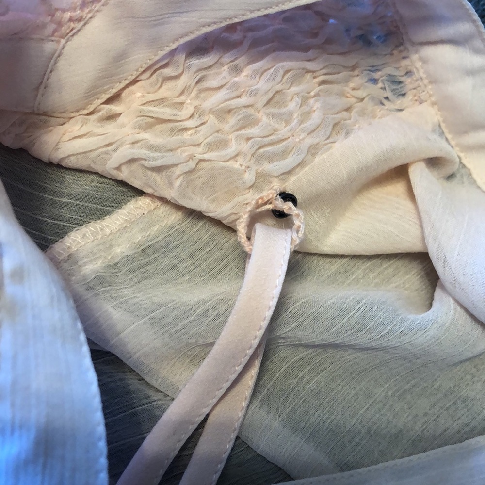 COPY - Lucky Brand Smocked Yoke Peasant Blouse - Picture 10 of 13